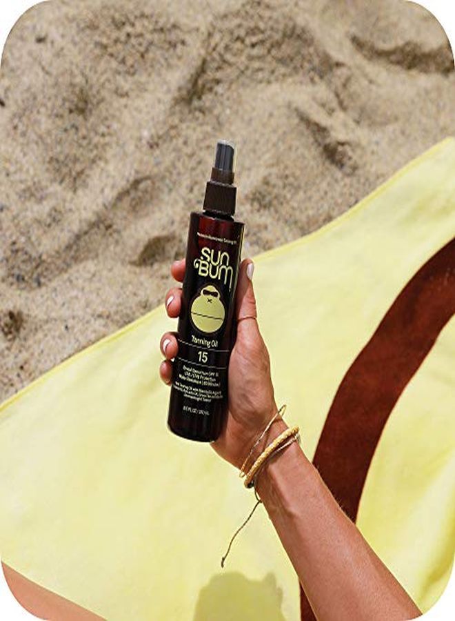 Sun  Browning Lotion And Spf 15 Tanning Oil Vegan And Reef Friendly (Octinoxate & Oxybenzone Free) Sun Tanning Cream And Oil With Aloe Vera