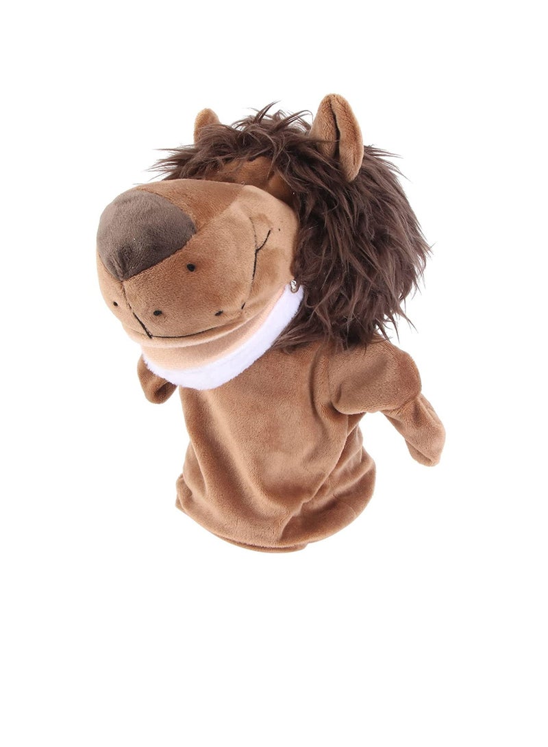 Hand Puppet, Plush Lion Animal Toys for Imaginative Pretend Play Stocking Storytelling, Figure Finger Doll Parent-Child Interactive Toy Gift Storytelling Teaching Preschool Role