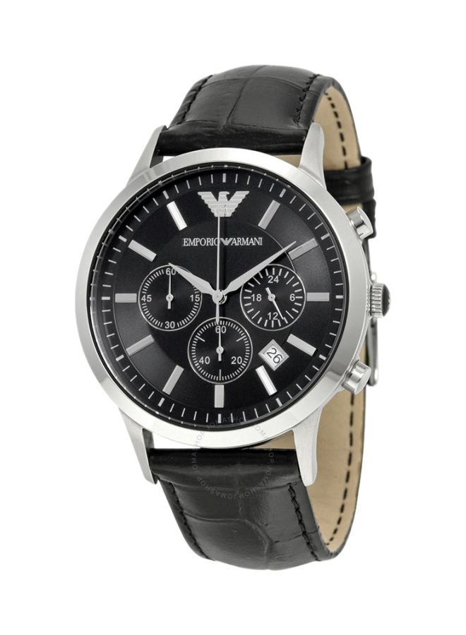 Men's Renato Water Resistant Analog Watch AR2447 - 43 mm - Black
