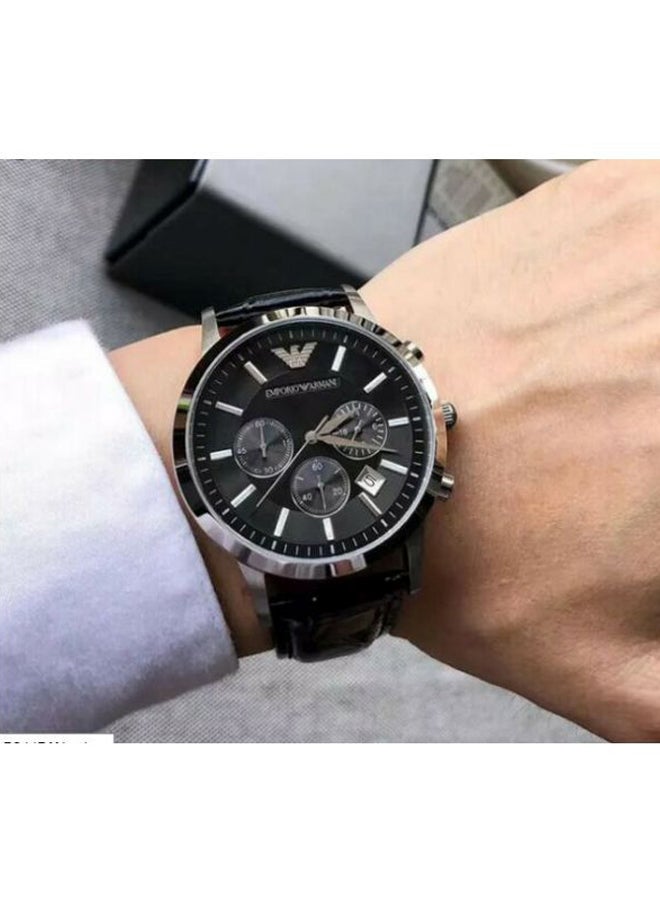 Men's Renato Water Resistant Analog Watch AR2447 - 43 mm - Black