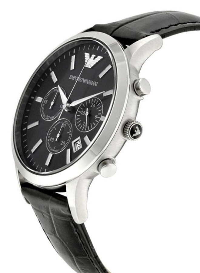 Men's Renato Water Resistant Analog Watch AR2447 - 43 mm - Black