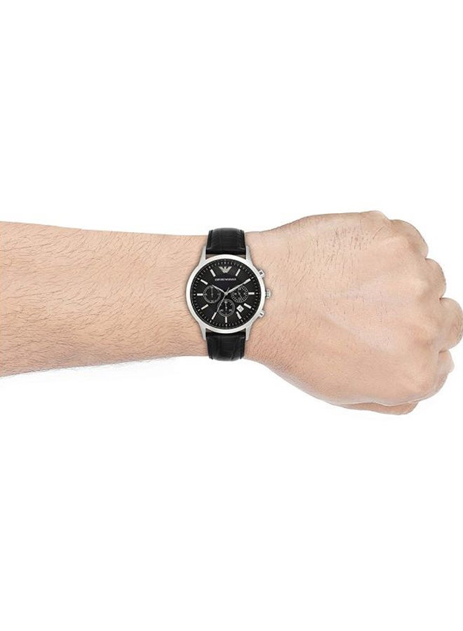 Men's Renato Water Resistant Analog Watch AR2447 - 43 mm - Black