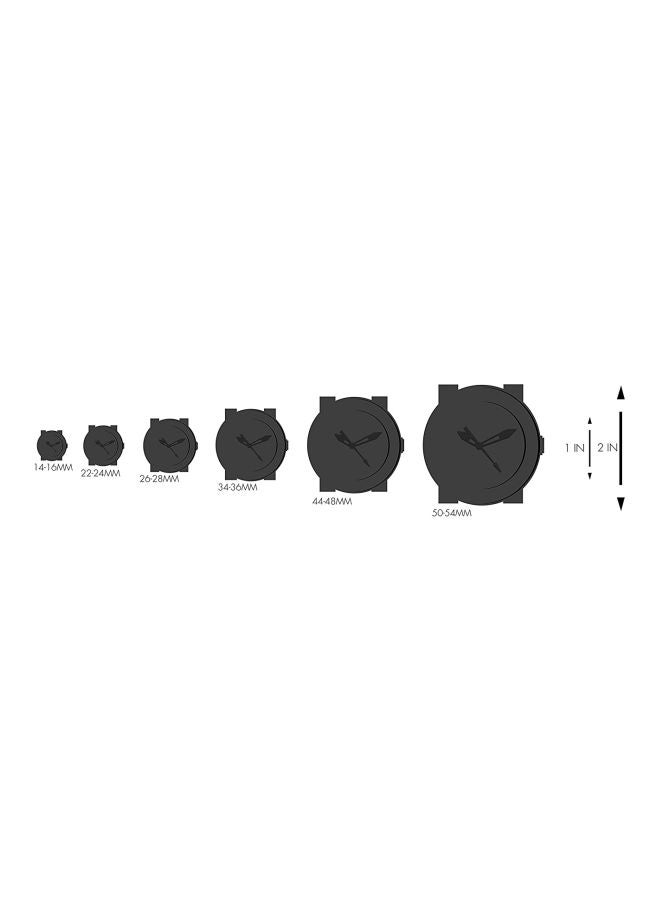 Men's Renato Water Resistant Analog Watch AR2447 - 43 mm - Black