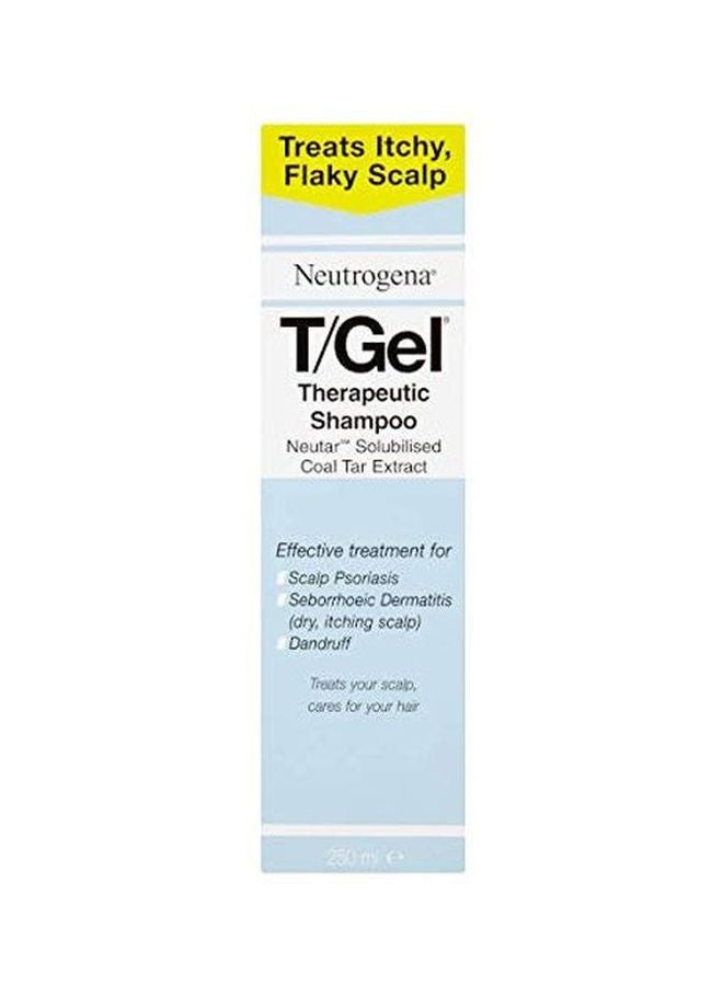 T/Gel Therapeutic Anti Dandruff Shampoo For Treats Itchy And Flaky Scalp Skin 250ml