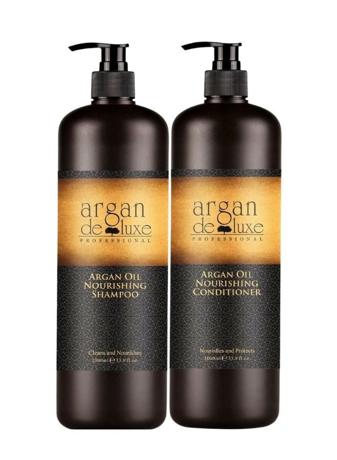 Argan DeLuxe Shampoo & Conditioner Set 1000ml