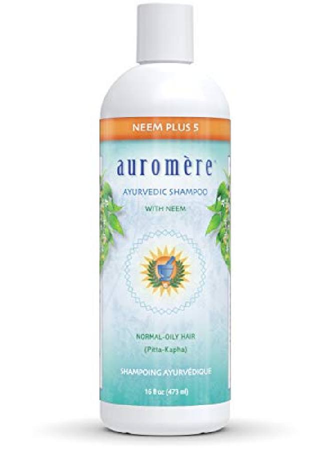 Ayurvedic Shampoo Neem + 5 Vegan Cruelty Free Nongmo Natural Gluten Free Sulfate Free Paraben Free For Normal To Oily Hair (16 Fl Oz) 1 Pack