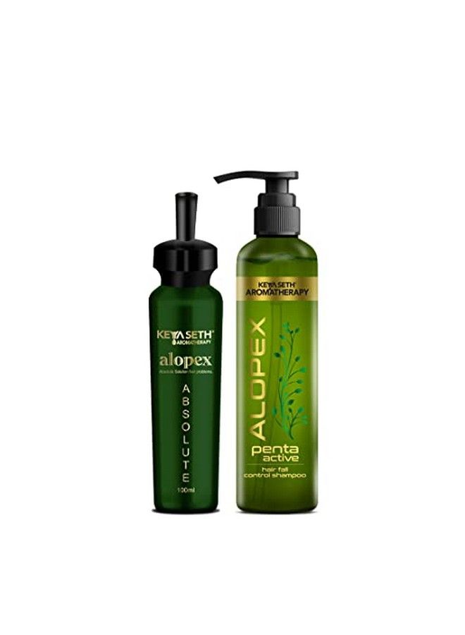 Alopex Absolute & Penta Active Shampoo For Acute Hair Fall & New Hair Growth Treatment Kit Enriched With Korean Red Ginseng