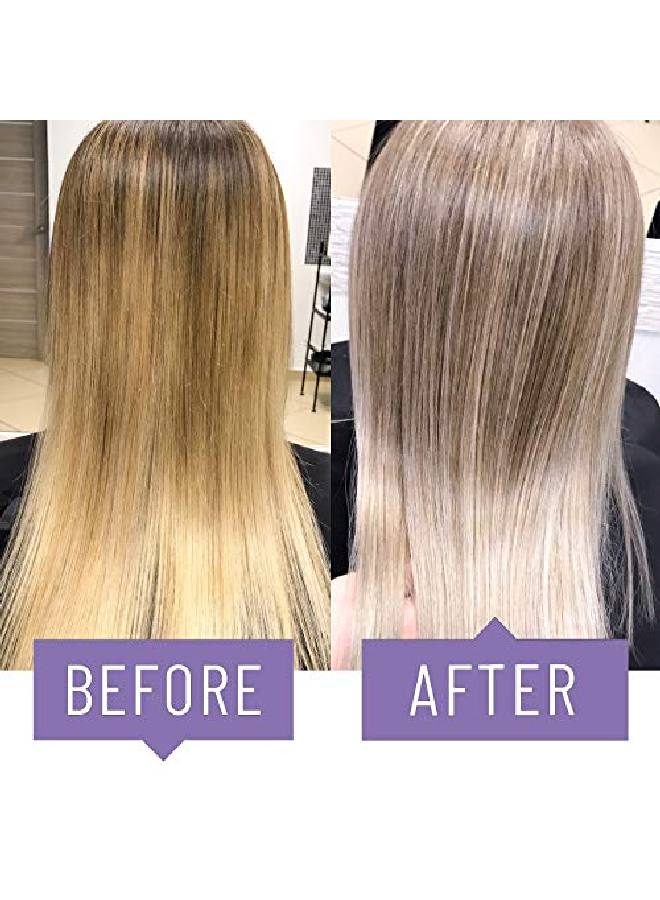 Vitamins Keratin Purple Toning Shampoo Violet Blue Brassiness Toner For Bleached Icy Blonde Platinum Silver White Grey Ash Gray Or Colored Dry Damaged Brassy Hair