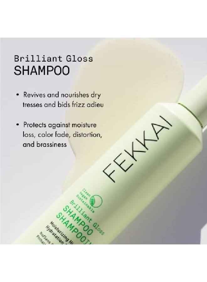 Brilliant Gloss Shampoo 85 Oz Revives & Nourishes Dry Frizzprone Hair Salon Grade Ewg Compliant Vegan & Cruelty Free