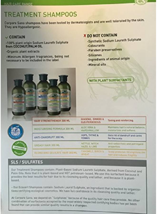 Gingsengginkgo And Eleuterococus Shampoocertified Organichypoallergenic300 Milim/101 Fl Oz