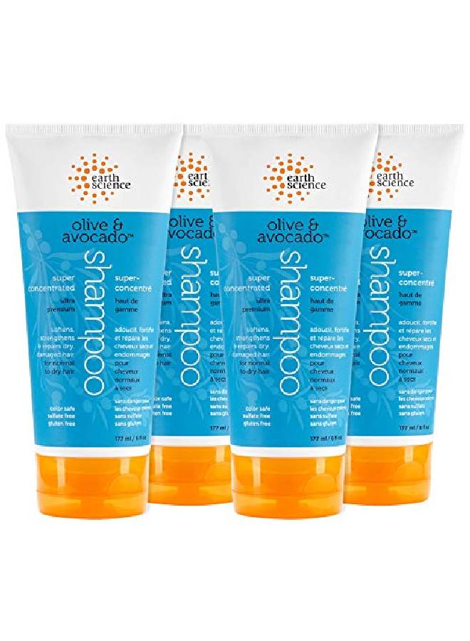 Olive & Avocado Shampoo For Normal To Dry Hair (Packs Of 4)