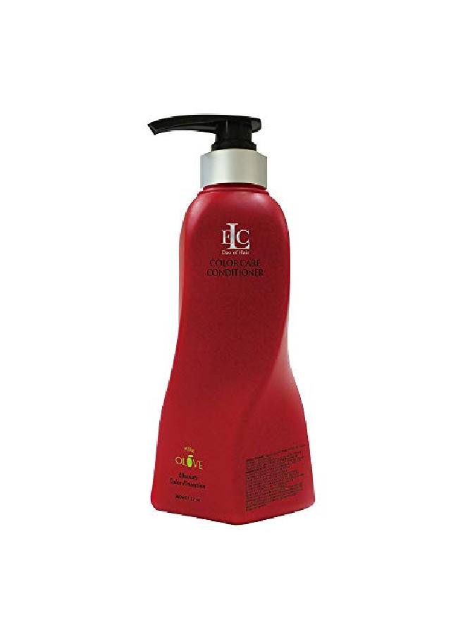 Elc Pure Olove Color Care Conditioner For Color Treated Hair Gentle Cleansing Conditioner For Colored Hair Organic Olive Oil For Fine Medium And Coarse Hair 12Oz