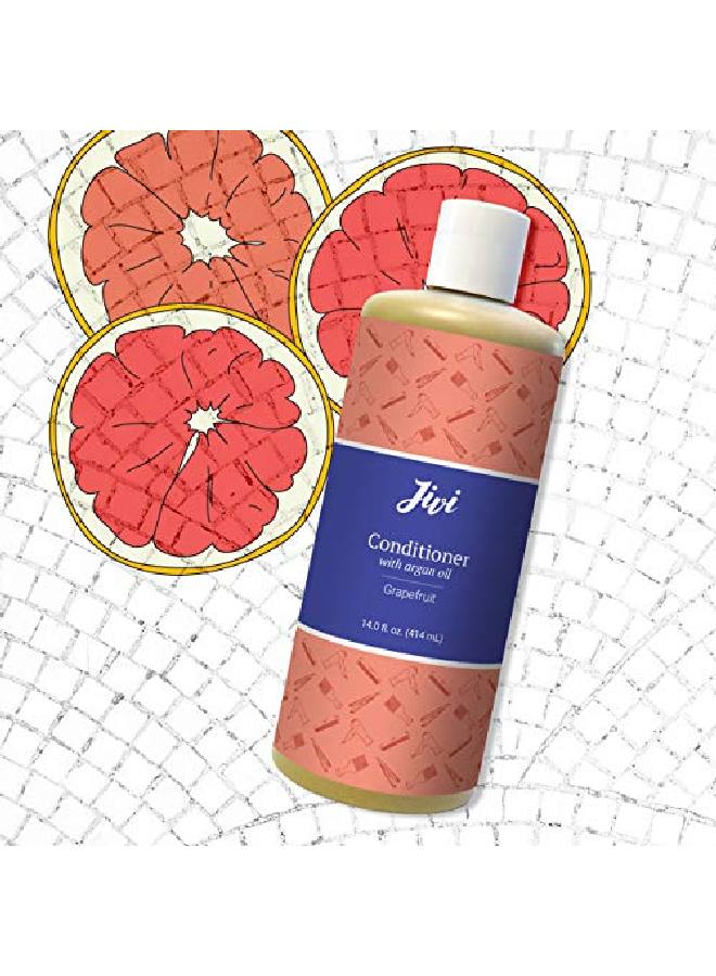 Conditioner With Argan Oil (Grapefruit) | Makes Hair Softer Shinier & More Manageable | 100% l with Organic Ingredients | Made for All Hair Types Color Safe | 14 fl. oz.