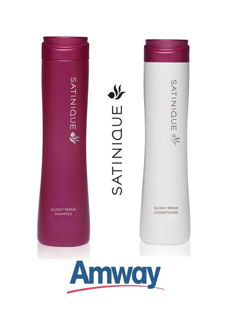 Amway SATINIQUE Glossy Repair Conditioner And Shampoo 250X2 ml