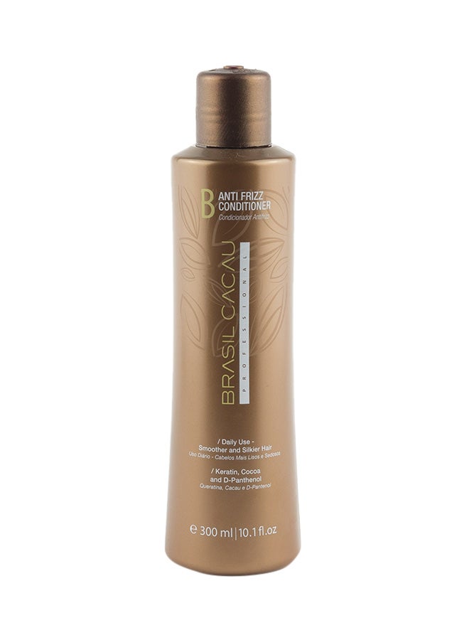 2-Piece Anti-Frizz Shampoo And Conditioner Brown (2x 300 ml)