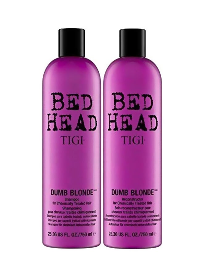 Bed Head Dumb Blonde Shampoo And Reconstructor Conditioner Duo