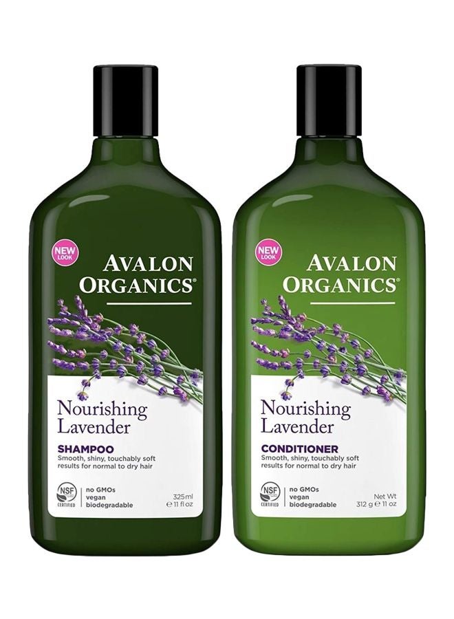 2-Piece Natural Lavender Nourishing Shampoo And Conditioner Set