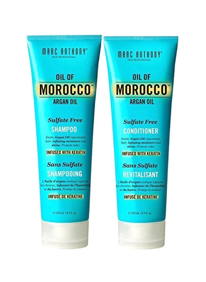 Oil Of Morocco Argan Oil Shampoo And Conditioner Set 250ml