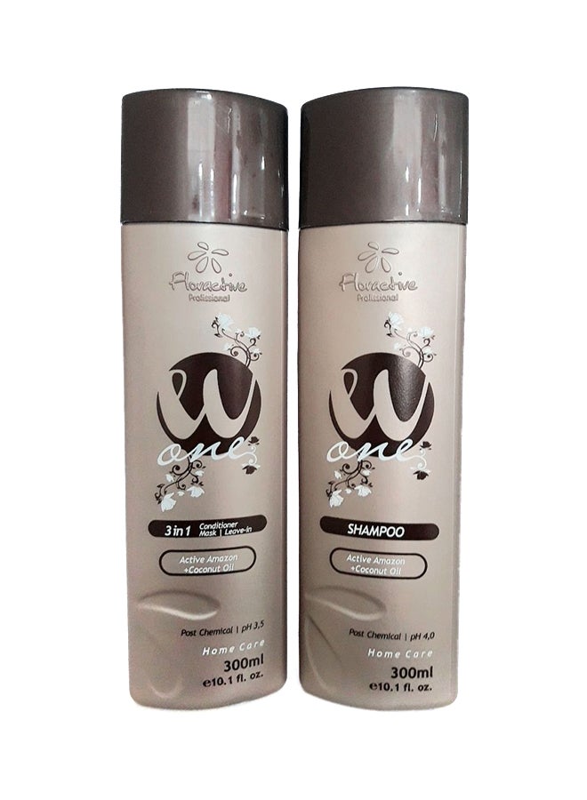 Pack Of 2 Shampoo With Conditioner 300ml