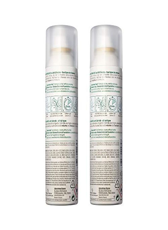 Dry Shampoo With Oat Milk, Ultra-Gentle, All Hair Types, No White Residue, Paraben & Sulfate-Free, Duo Set, 3.2 Ounce (Pack Of 2)