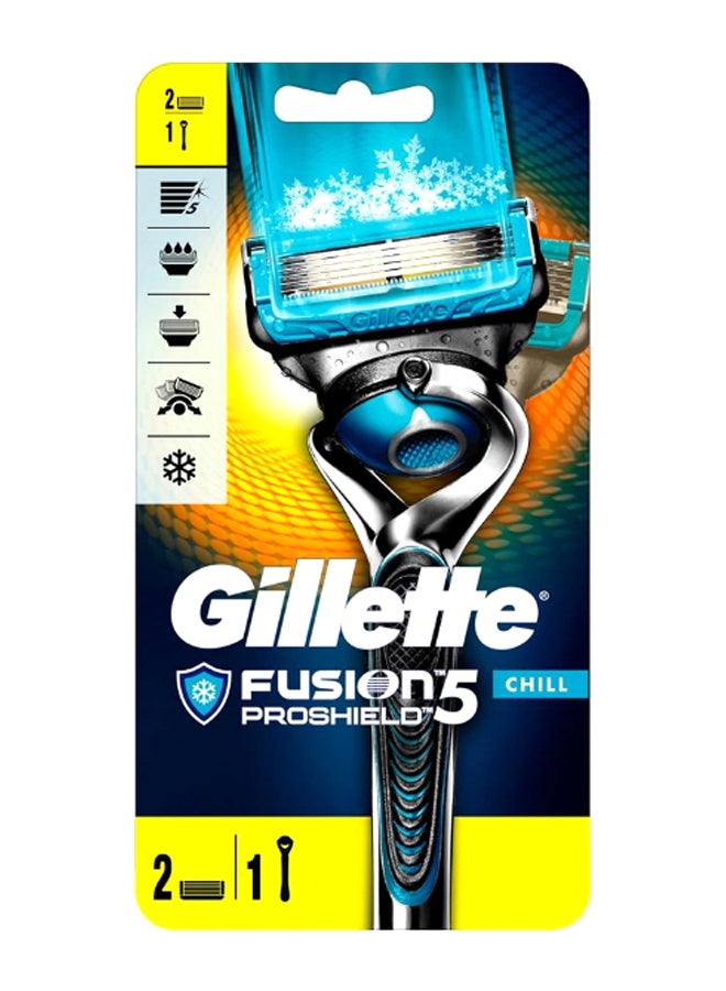 Fusion ProShield Chill Razor Holder With Blade