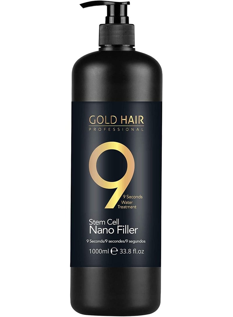 Gold Hair Professional 9 Seconds Water Treatment - 1000ml, Hair Nourishment All-day, Silicone Free