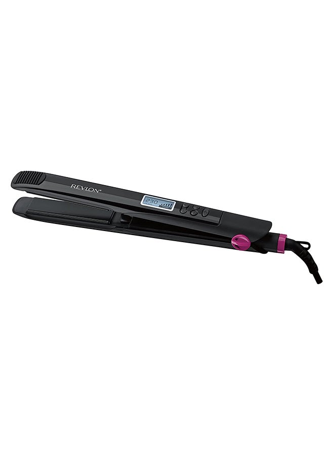 Digital Straightener, dual voltage, frizz control, 9 LCD settings. Multiple heat settings upto 230C. Black 25cm