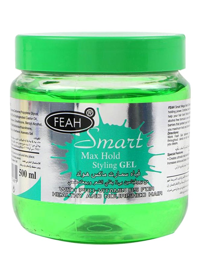 12-Piece Smart Max Hold Hair Styling Gel 12x500ml