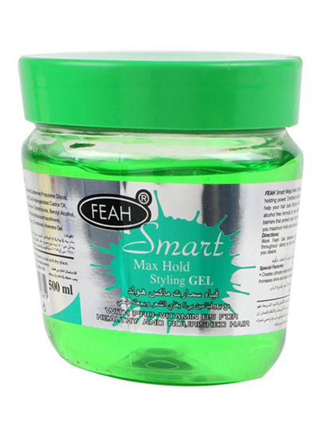 12-Piece Smart Max Hold Hair Styling Gel 12x500ml