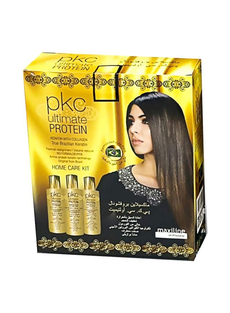 3-Piece Hair Treatment Cream Set Protein/Keratine/Collagen 100ml