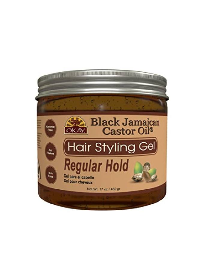 Black Jamaican Hair Styling Gel Brown 17 Ounce