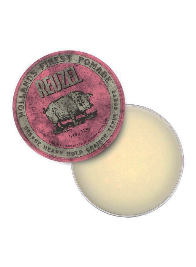 Pink Pomade Grease Heavy Hold Wax Beige 113grams