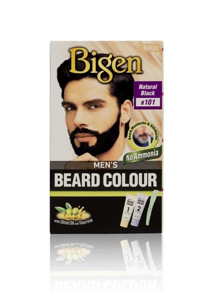 Bigen Men's Natural Black Beard Color With No Ammonia