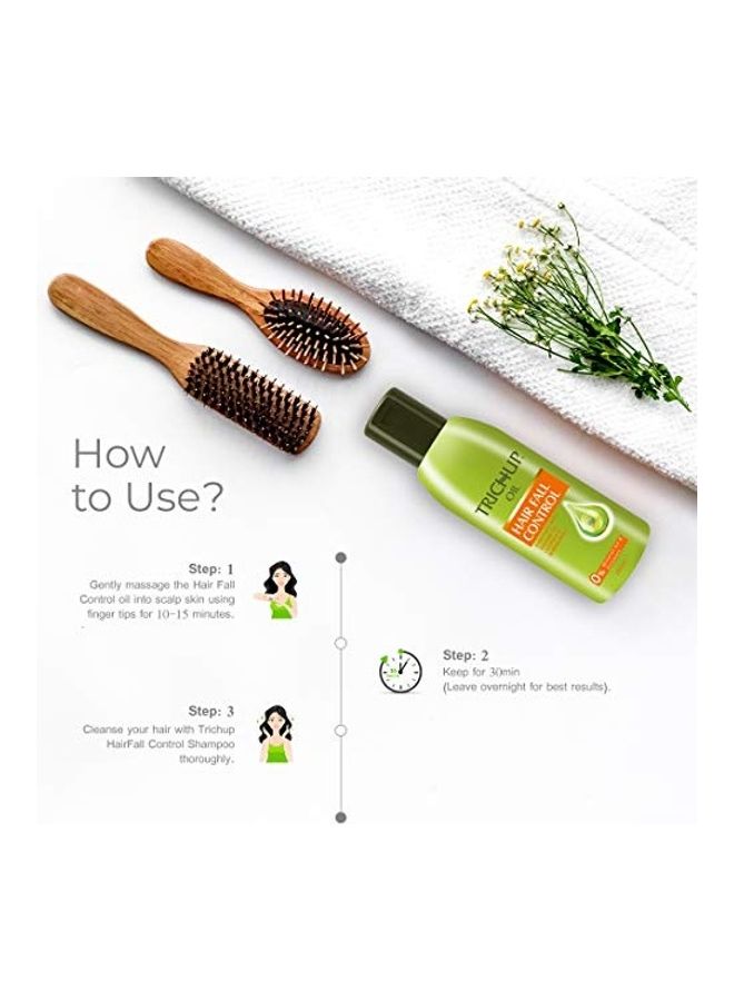 4-Piece Hair Fall Control Herbal Hair Oil Multicolour 800ml