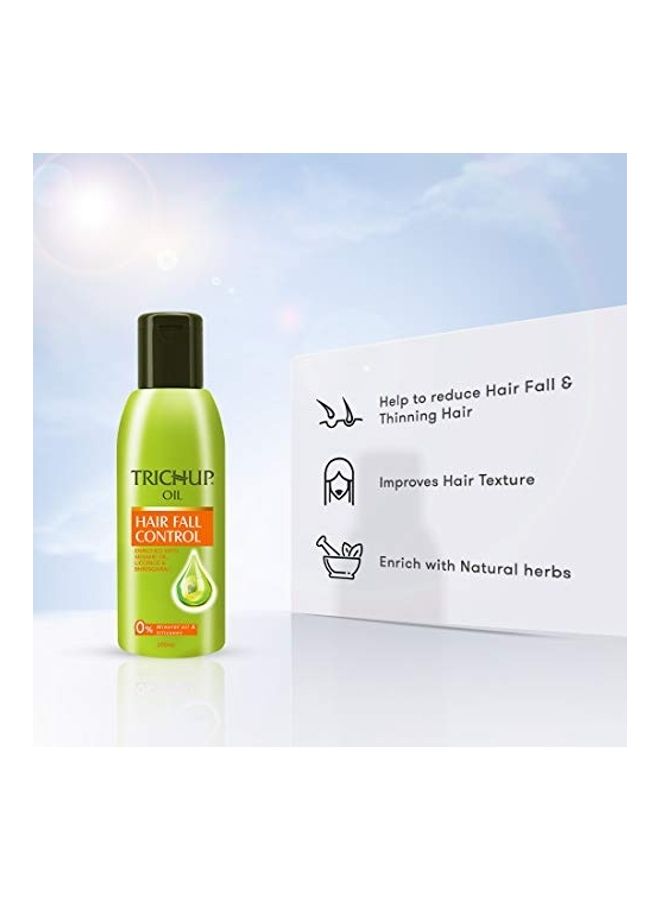 4-Piece Hair Fall Control Herbal Hair Oil Multicolour 800ml