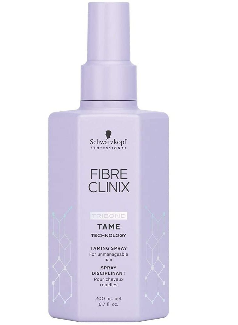 Schwarzkopf Fibre Clinix Tame Tribond Technology Taming Spray for Unmanageable Hair 200ml