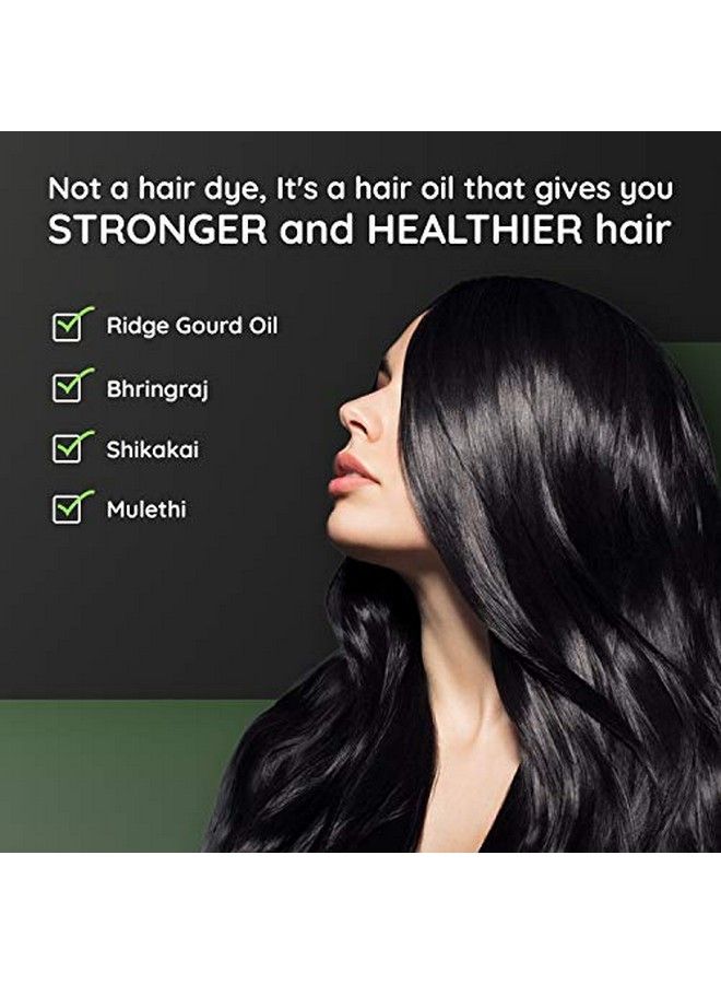 Kalika Hair Oil Make Your Hair Naturally Darker Helps Fight Greying Of Hair Naturally Suitable For All Types Hair Men And Women (300Ml Pack2)