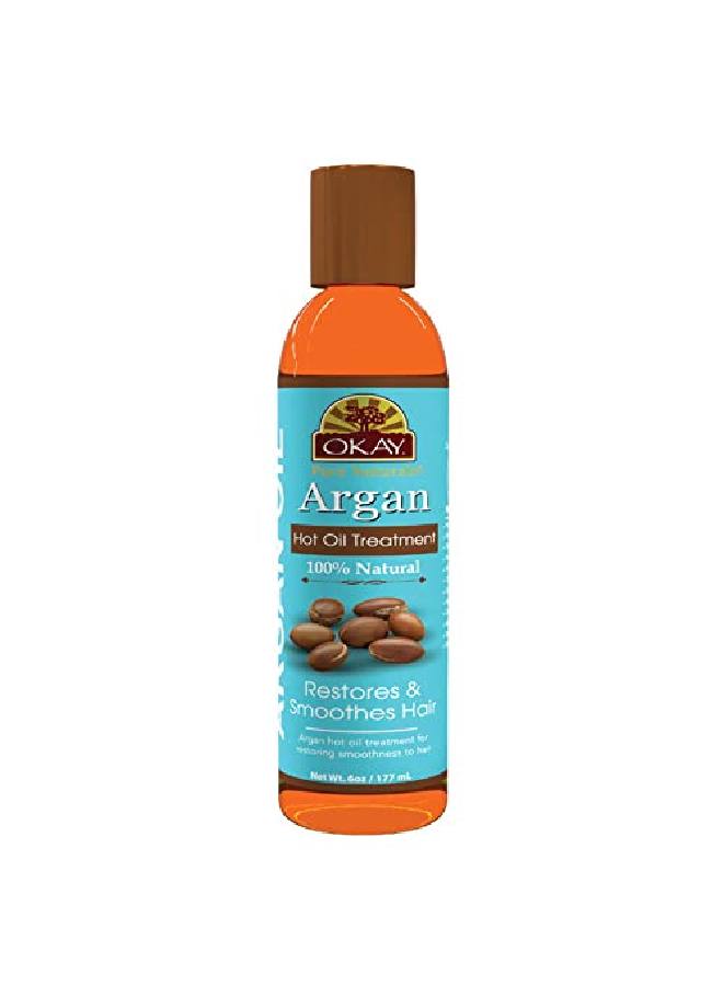 Argan Hot Oil Treatment For Restorative Restores Damaged Hair Nourishessmoothes The Hair Cuticle Improves Hair Appearance Siliconeparaben Free For All Hair Types And Textures Made In Usa 6Oz