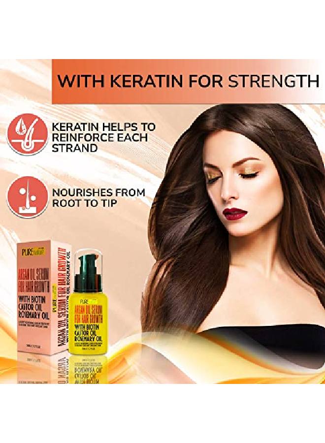 Moroccan Argan Oil Hair Serum With Keratin Heat Protectant Treatment For Women And Men Anti Frizz Styling Product And Hair Straightener For Curly Wavy And Frizzy Hair