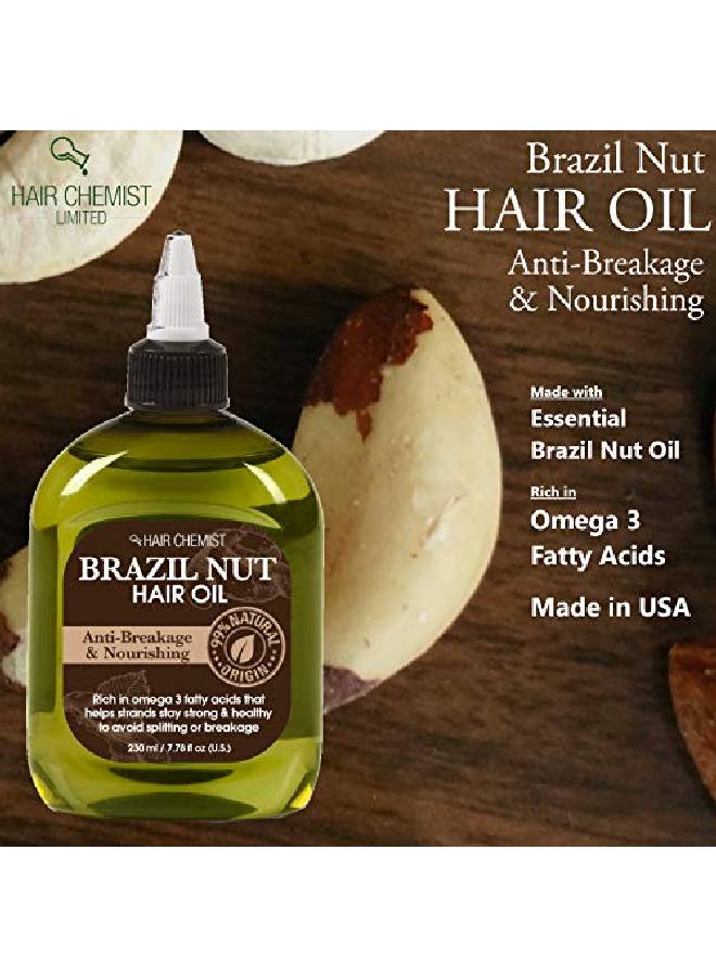 99% Natural Hair Oil Brazil Nut 7.78 Oz.