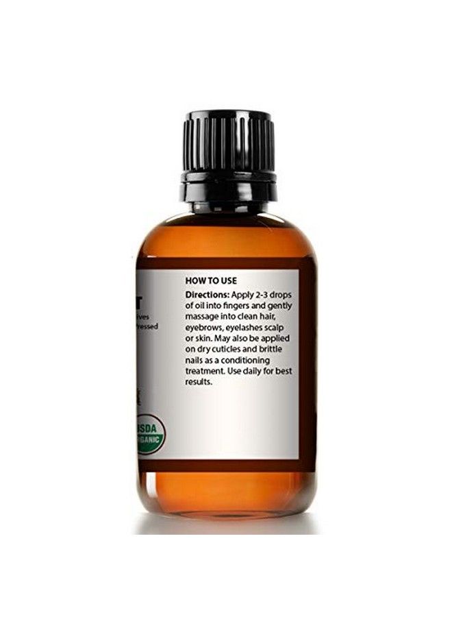 Usda Certified Organic Castor Oil Hexanefree Castor Oil Moisturizing & Healing For Dry Skin Hair Growth For Skin Hair Care Eyelashes Huge 4 Ounce Caster Oil By Mayan’S Secret