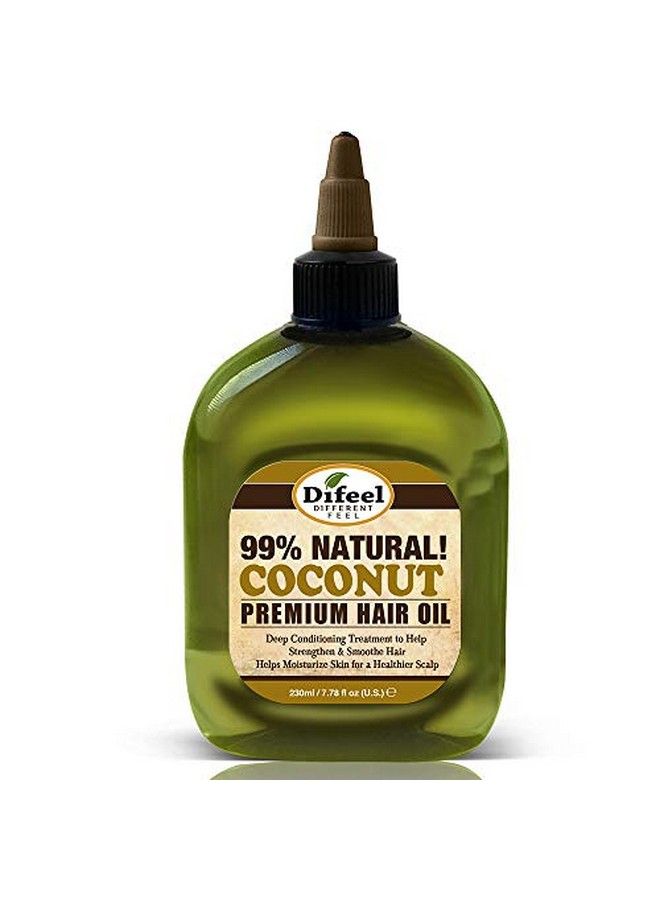 Premium 99% L Deep Conditioning Coconut Hair Oil 8 Ounce (3Pack)