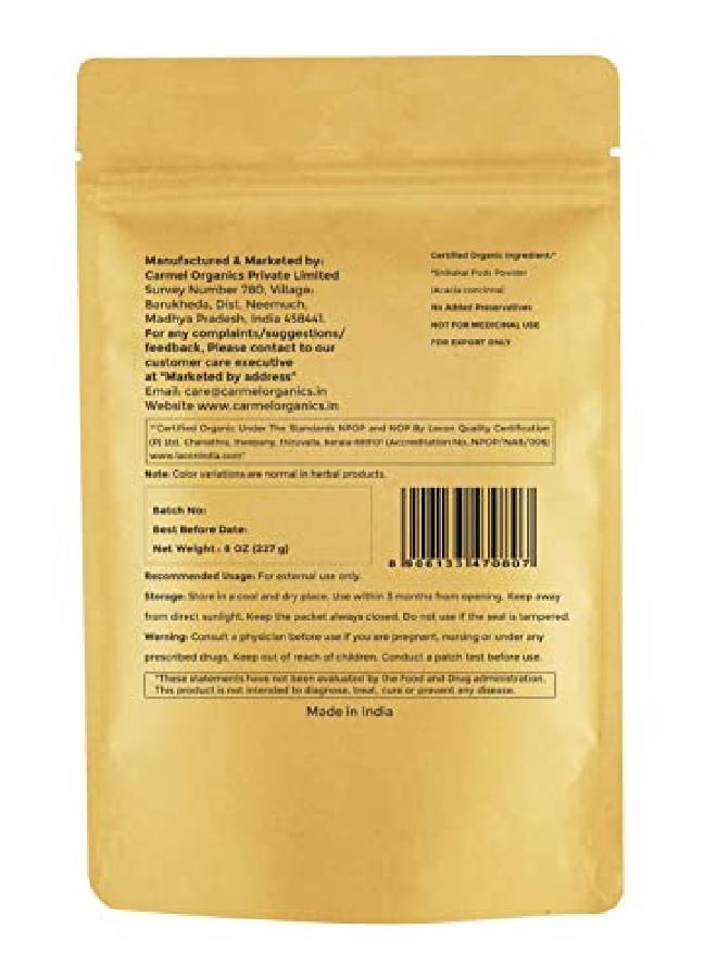 Organic Shikakai/Acacia Concinna Powder (8 Oz) For Hair Care ; Usda Certified Organic. Non Gmo & Gluten Free?