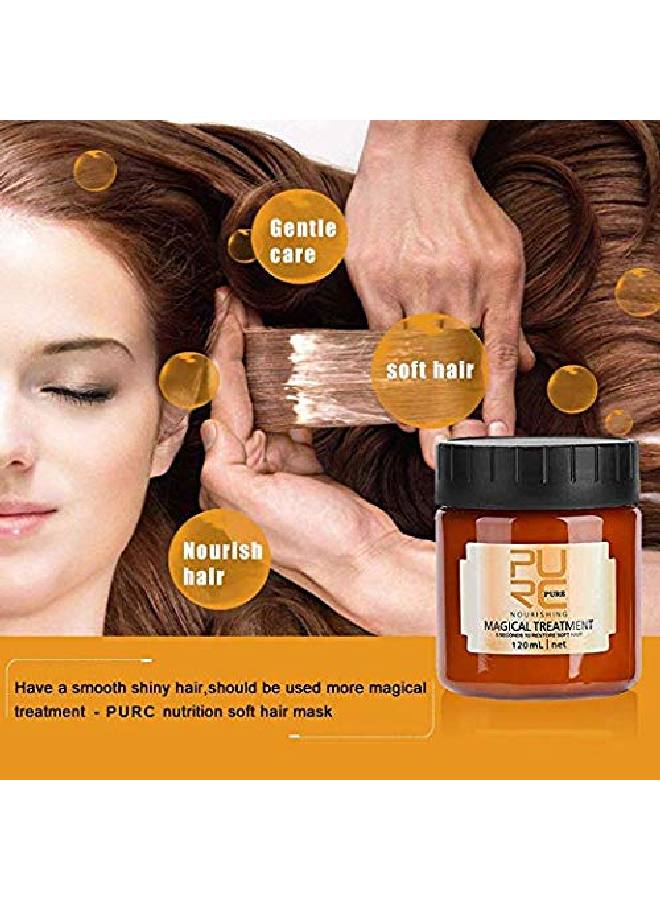 120ml Magical Hair Treatment Mask 5 Seconds Repairs Damage Hair Advanced Molecular Hair deep Conditioner Roots Treatment Return Bouncy Restore Elasticity Hair Care Essence