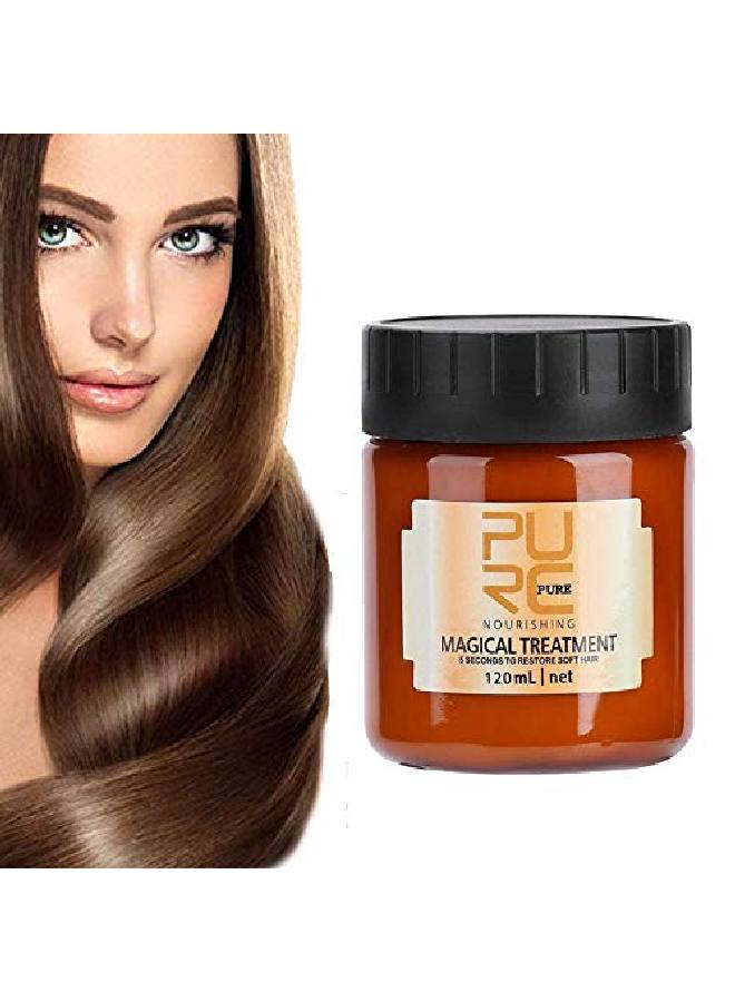 120ml Magical Hair Treatment Mask 5 Seconds Repairs Damage Hair Advanced Molecular Hair deep Conditioner Roots Treatment Return Bouncy Restore Elasticity Hair Care Essence
