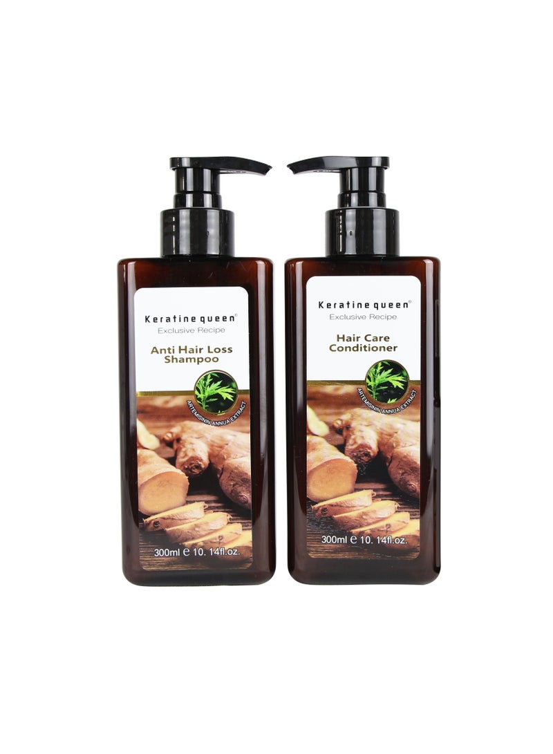 Anti Hair Loss System Treatment Product with Energizing Serum Growth Shampoo and Conditioner