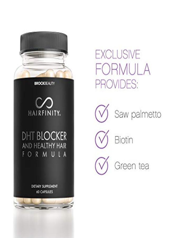 Dht Blocker And Healthy Hair Formula Growth Supplement With Saw Palmetto, Biotin, And Vitamins To Stop Hair Loss And Regrow Hair Vegan (60 VeggieCapsules)