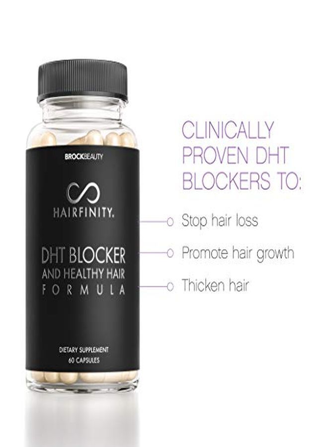 Dht Blocker And Healthy Hair Formula Growth Supplement With Saw Palmetto, Biotin, And Vitamins To Stop Hair Loss And Regrow Hair Vegan (60 VeggieCapsules)