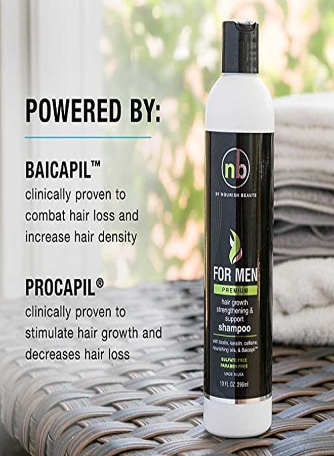 Hair Regrowth Shampoo For Men, SulfateFree Anti Hair Loss Shampoo, Vitamins Hair Growth Support Shampoo, Premium