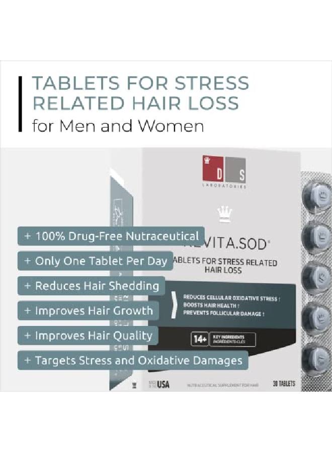 Revita.Sod Hair Growth Supplement By Experience Fuller Thicker Stronger Hair Combat Hair Loss And Hair Thinning Caused By Stress Reduce Hair Thinning Balding And Hair Shedding (30 Day Supply)